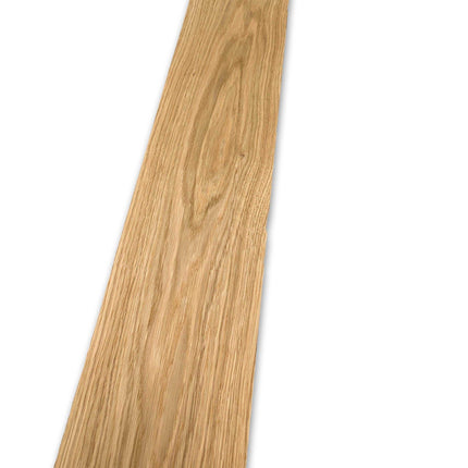 Los vel eiken rustiek fineer 170x14 cm, naturel en onbehandeld. Geschikt voor marqueterie, renovatie en creatieve houtbewerking.