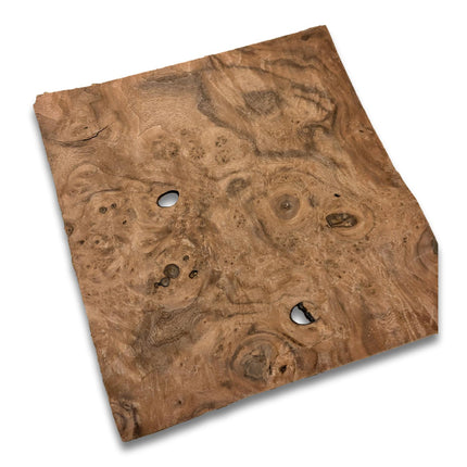 Placage de ronce de noyer | 23x22 cm