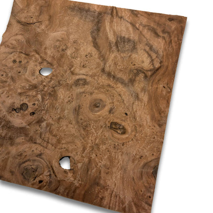 Placage de ronce de noyer | 23x22 cm