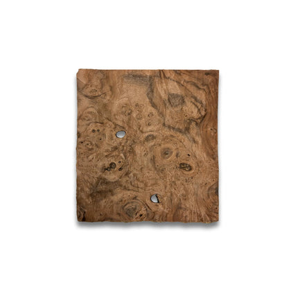 Placage de ronce de noyer | 23x22 cm