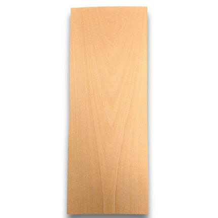 Los vel beuken fineer 50x18 cm, naturel en onbehandeld, geschikt voor marqueterie en creatieve houtbewerking.